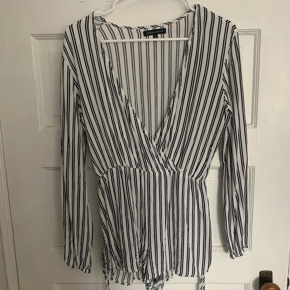 Kendall & Kylie Striped Romper